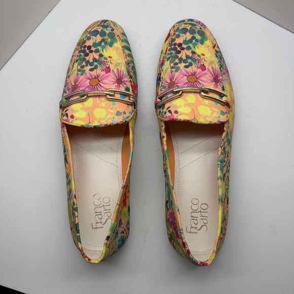 Franco Sarto Berola Floral Bit Loafers Womens 8.5M Multi Color Fabric BEROLA3 - Picture 6 of 11
